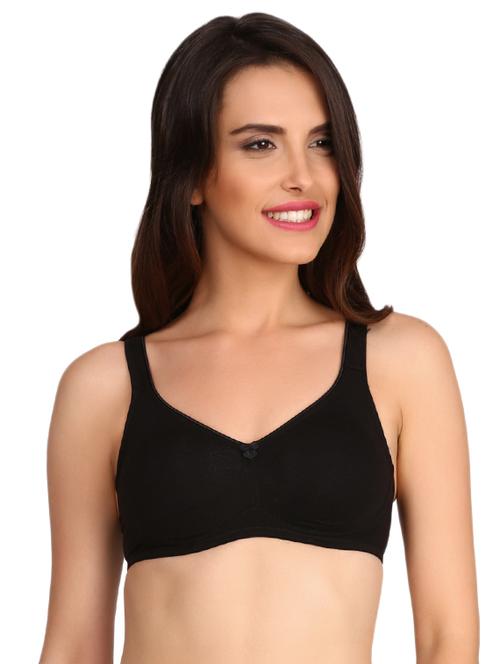 solid broad strapped bra - 15448365 - Standard Image - 1