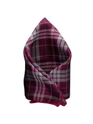 pink micro fiber tie with pocket square - 15449222 - Standard Image - 3