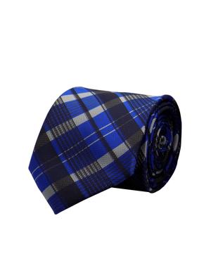 blue micro fiber tie & pocketsquare - 15449225 - Standard Image - 2