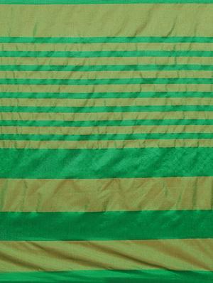 striped border zari woven saree with blouse - 15449421 - Standard Image - 4