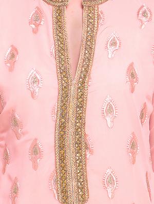 embroidered unstitched palazzo suit - 15449507 - Standard Image - 3