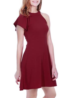 single sleeved skater dress - 15451237 - Standard Image - 3