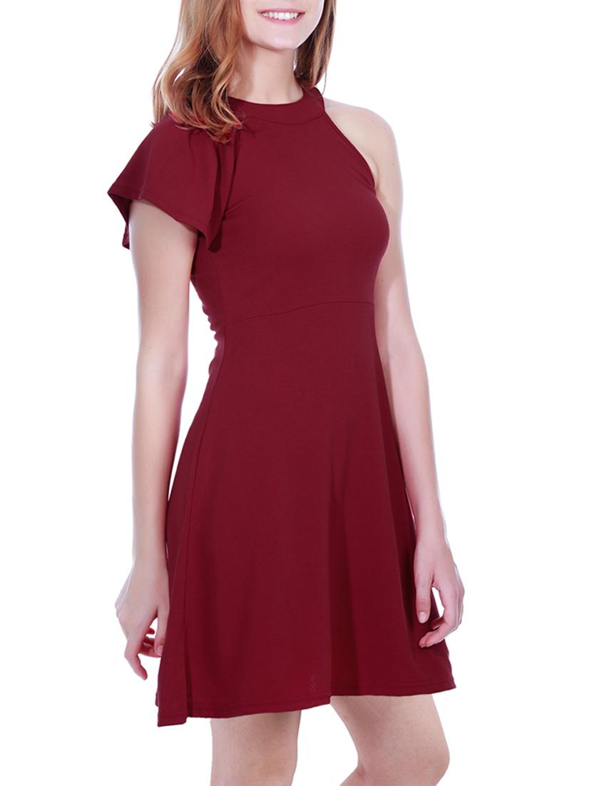 single sleeved skater dress - 15451237 - Zoom Image - 3