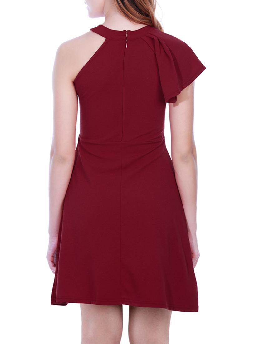single sleeved skater dress - 15451237 - Zoom Image - 4