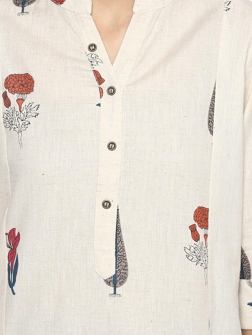 straight printed kurta - 15451653 - Zoom Image - 4