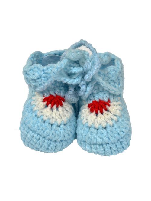 blue woolen bootie - 15451754 - Standard Image - 1