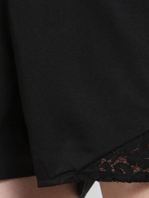 lace yoke wrap romper - 15451795 - Standard Image - 5