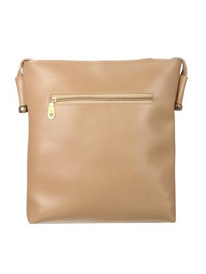 beige leatherette (pu) regular sling bag - 15452185 - Standard Image - 2