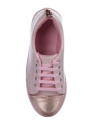 pink lace-up sneakers - 15454658 - Standard Image - 4