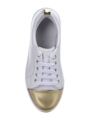 white lace-up sneakers - 15454659 - Standard Image - 4
