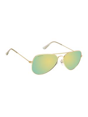david blake gold aviator uv protection mirrored sunglass - 15454764 - Standard Image - 2