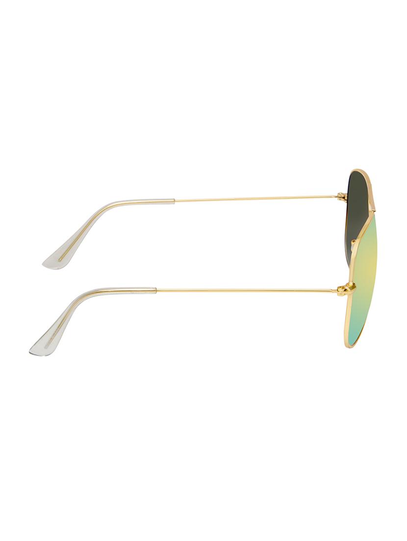 david blake gold aviator uv protection mirrored sunglass - 15454764 - Zoom Image - 3