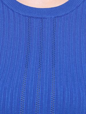 ribbed knit lace insert top - 15454826 - Standard Image - 4