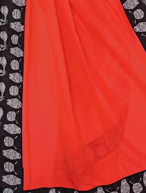 conversational lace chanderi saree with blouse - 15455181 - Standard Image - 3