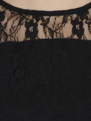 floral laced a-line dress - 15455300 - Standard Image - 4