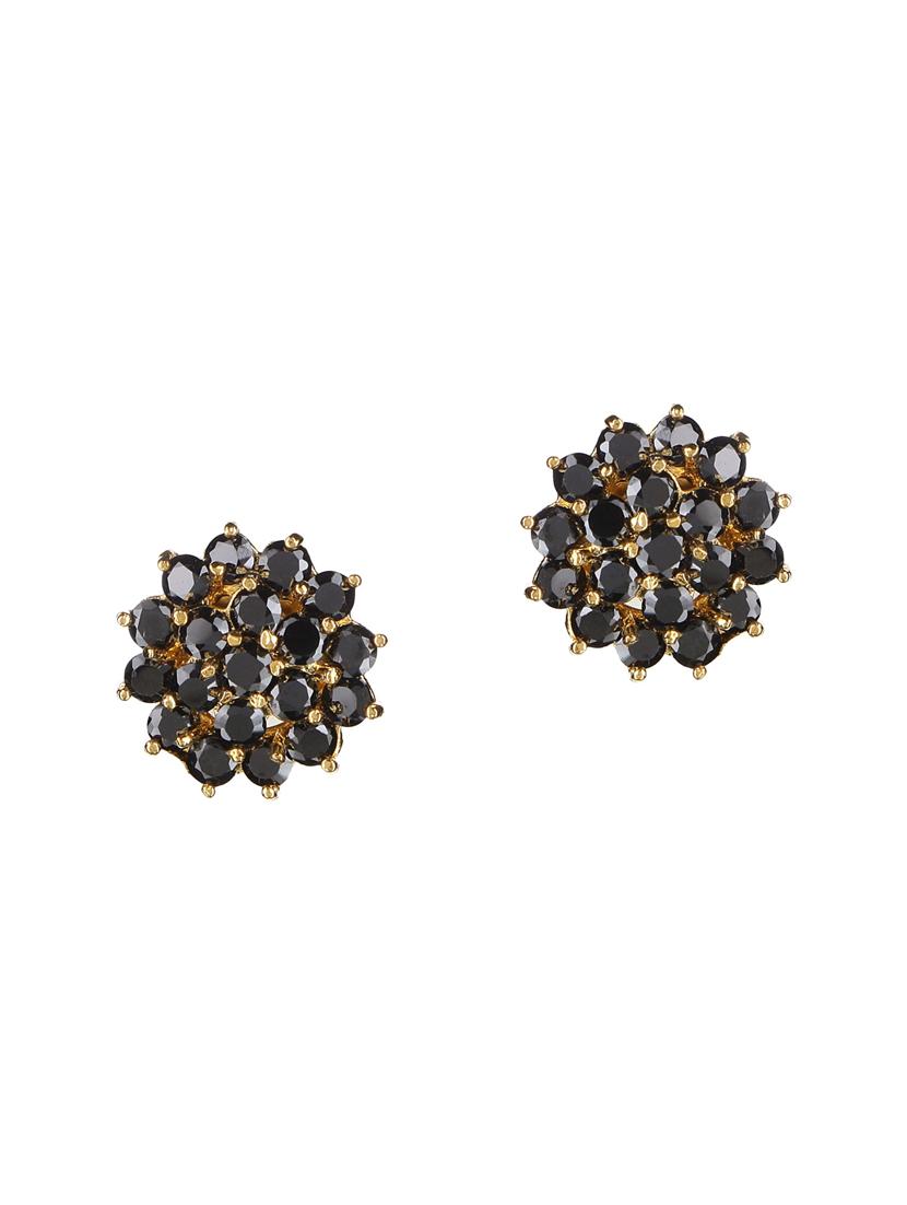 black metal studs earring - 15455551 - Zoom Image - 2