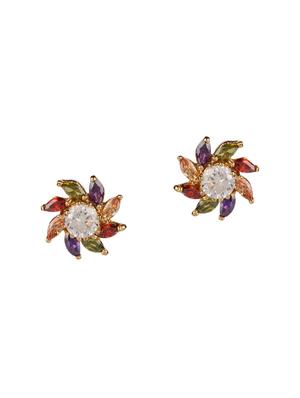 multi colored metal studs earring - 15455556 - Standard Image - 2