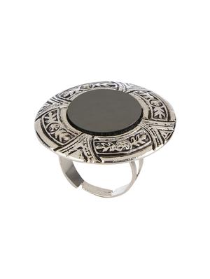 silver metal finger ring - 15455567 - Standard Image - 2