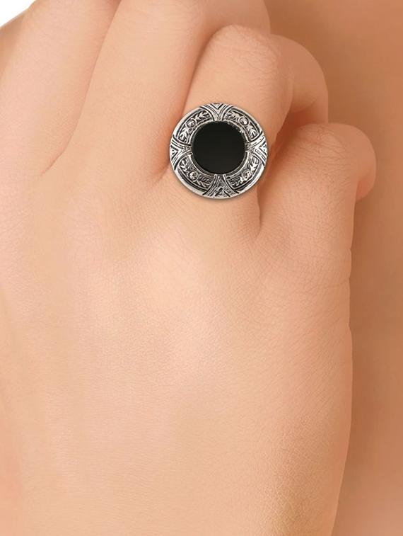 silver metal finger ring - 15455567 - Zoom Image - 3