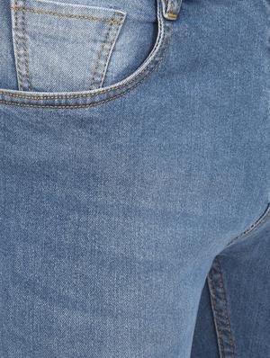 blue light washed denim jeans - 15455814 - Standard Image - 4