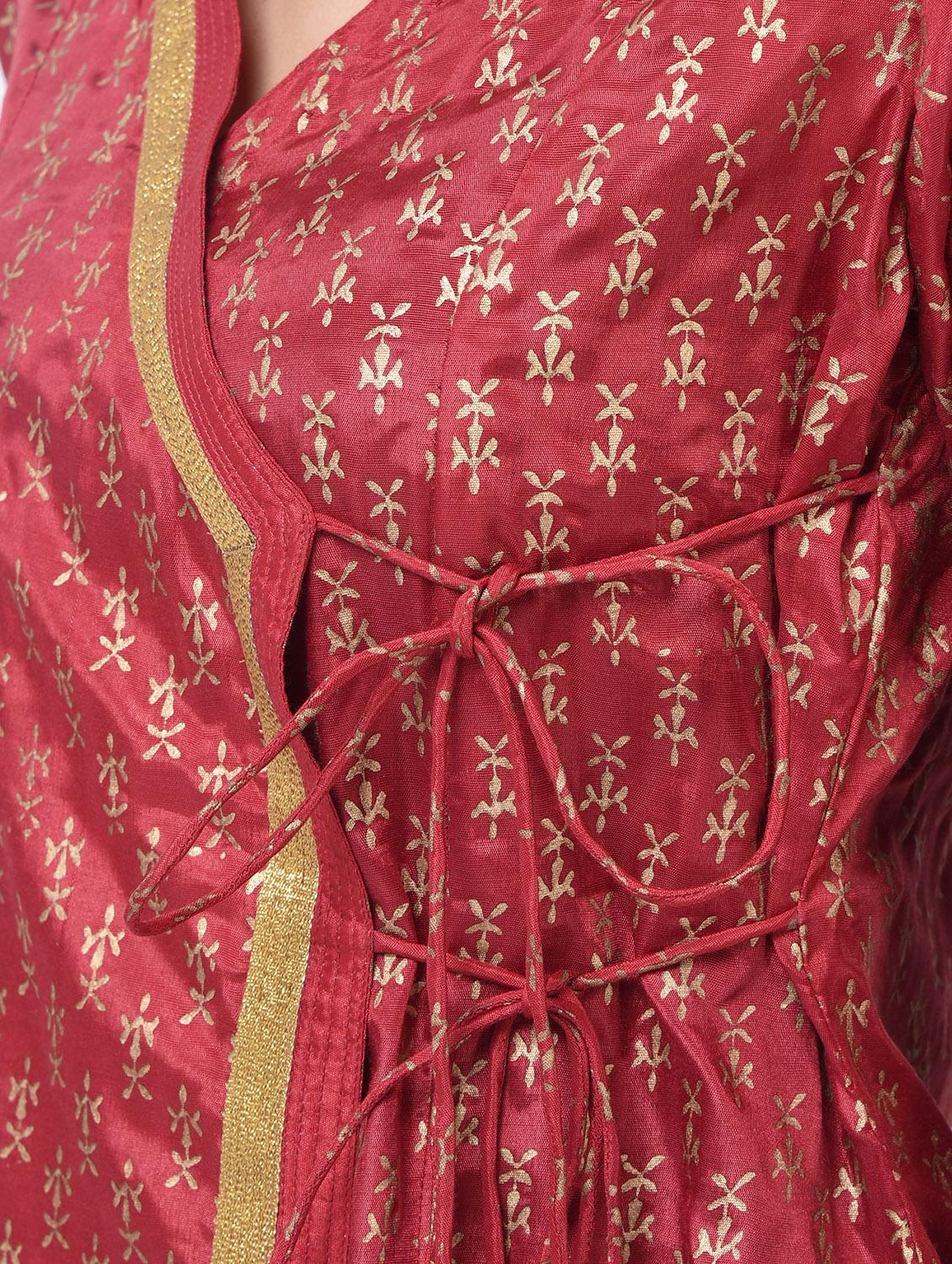 angrakha block print kurta - 15456331 - Zoom Image - 5