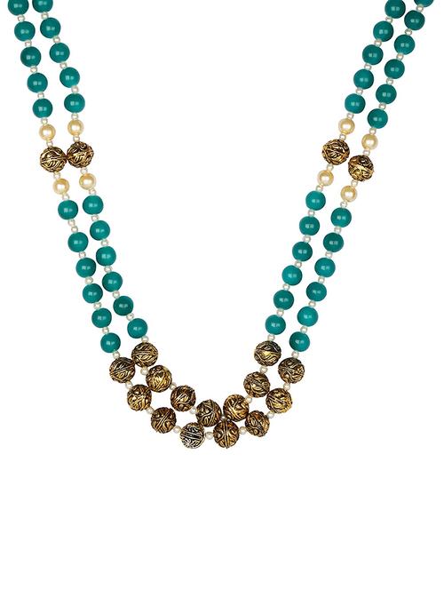 blue metal bridal necklace - 15456524 - Standard Image - 1