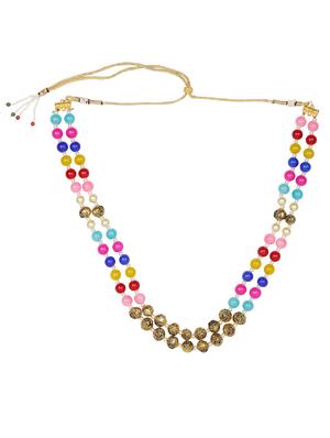 pink metal bridal necklace - 15456527 - Standard Image - 2