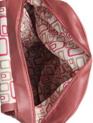maroon leatherette (pu) regular backpack - 15456624 - Standard Image - 3