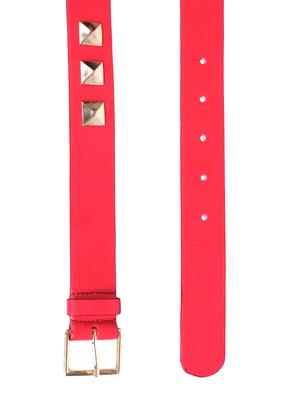 red leather belt - 15457000 - Standard Image - 3
