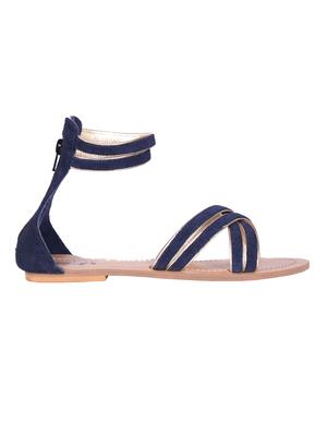 blue ankle strap sandals - 15457018 - Standard Image - 2