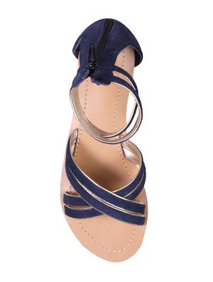blue ankle strap sandals - 15457018 - Standard Image - 3