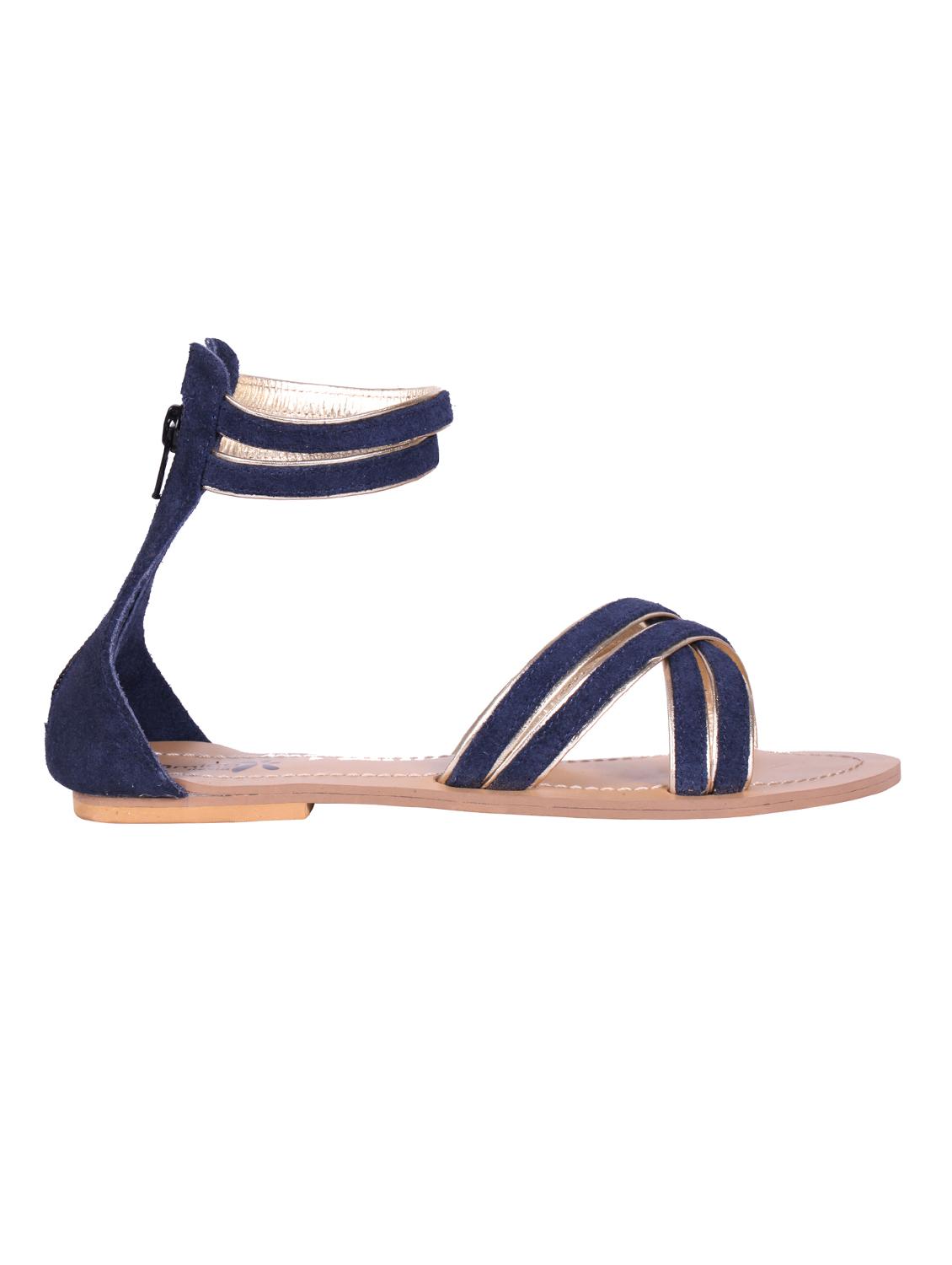 blue ankle strap sandals - 15457018 - Zoom Image - 2