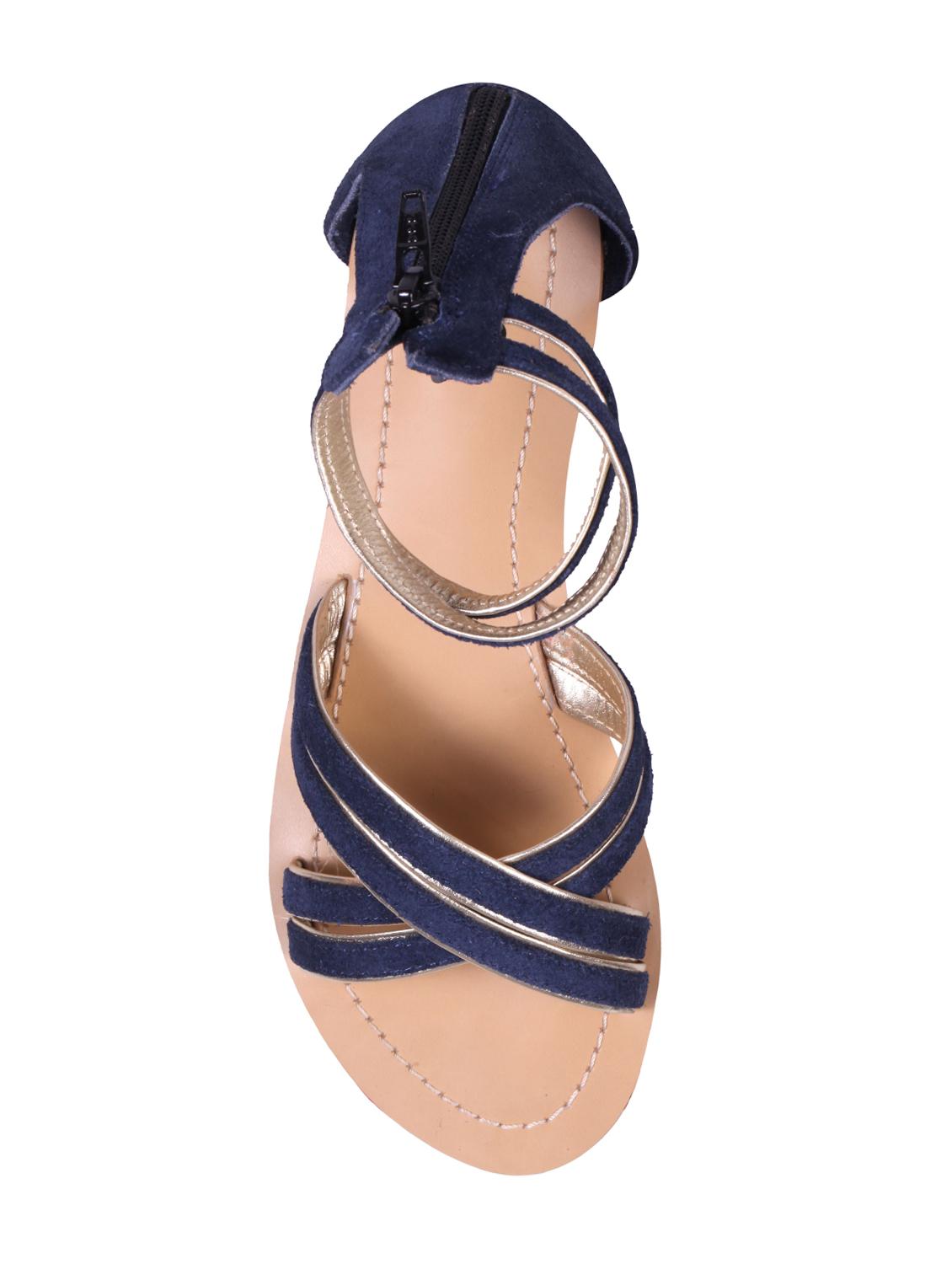 blue ankle strap sandals - 15457018 - Zoom Image - 3