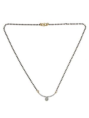 white metal short necklace - 15457398 - Standard Image - 2