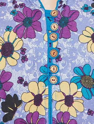 straight slit floral kurta - 15458127 - Standard Image - 4