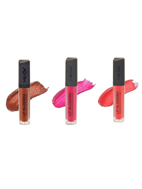 me-on lip combo of 3 blossom long lasting lip cr?me(sh18,13,5) - 15458146 - Zoom Image - 1