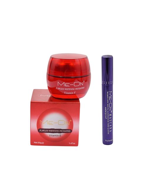 me-on whitening foundation with vitamin e(50gm) & hi tech mascara - 15458422 - Standard Image - 1