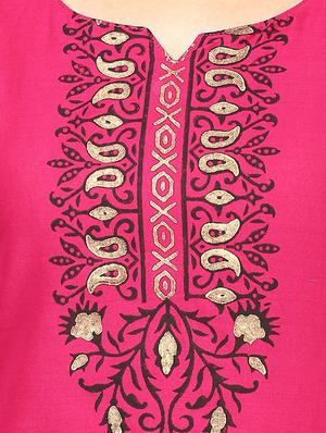 straight block print kurta - 15458503 - Standard Image - 4