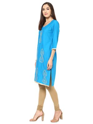 straight printed kurta - 15458509 - Standard Image - 2