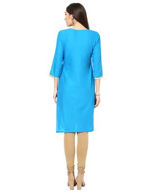 straight printed kurta - 15458509 - Standard Image - 3