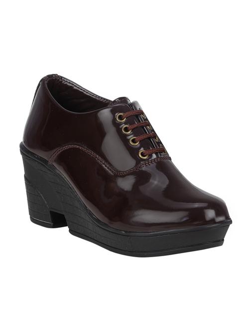 brown lace-up formal shoes - 15458516 - Standard Image - 1