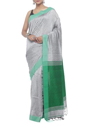Organic Cotton handloom saree - 15458711 - Very Small Image - 1