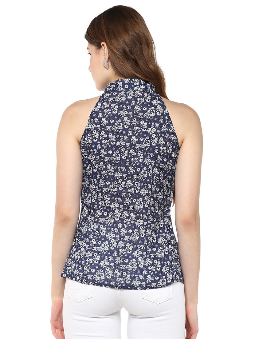 concealed placket floral shirt - 15458932 - Zoom Image - 3