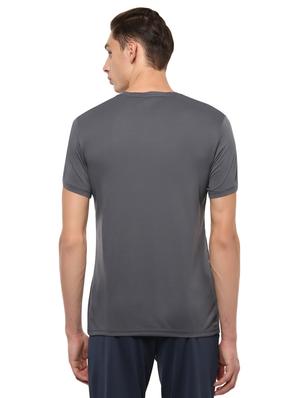 grey polyester front print t-shirt - 15459012 - Standard Image - 2