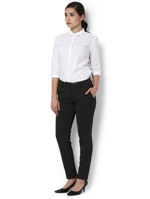 concealed placket solid shirt - 15459704 - Standard Image - 3