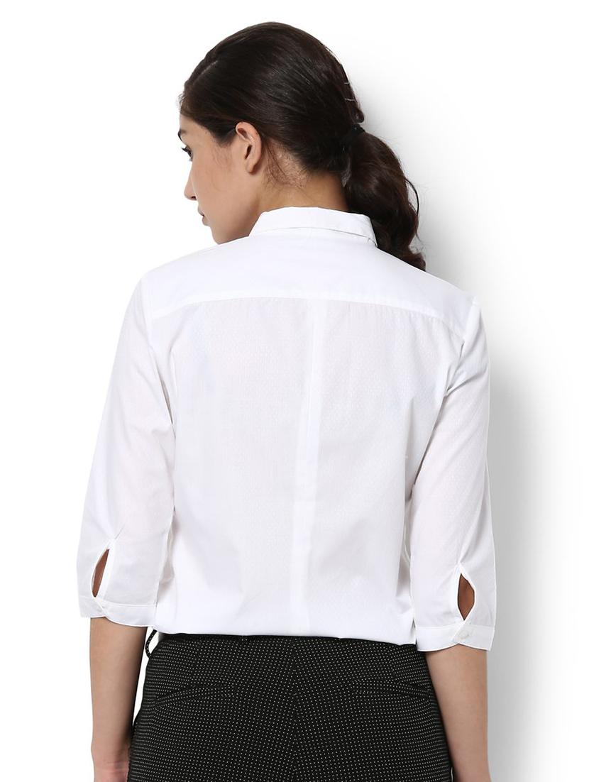 concealed placket solid shirt - 15459704 - Zoom Image - 2