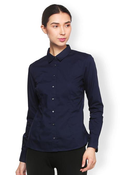 long sleeved solid shirt - 15459712 - Standard Image - 1