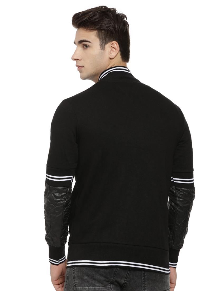 black solid bomber jacket - 15460047 - Zoom Image - 3