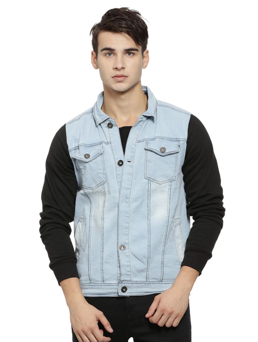 blue cotton denim jacket - 15460051 - Zoom Image - 1