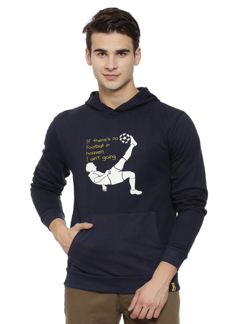 blue chest printed sweatshirt - 15460134 - Zoom Image - 1
